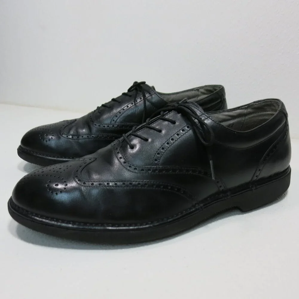 Rockport Wingtip Leather Oxfords Casual Dress Men's Footwear Shoes Vibram 9 M